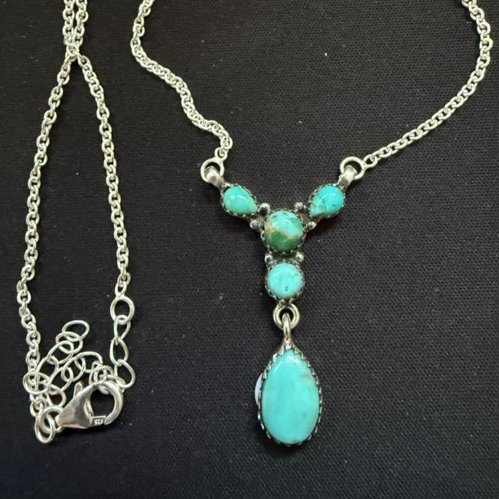 Sterling silver handmade sonoran gold necklace
